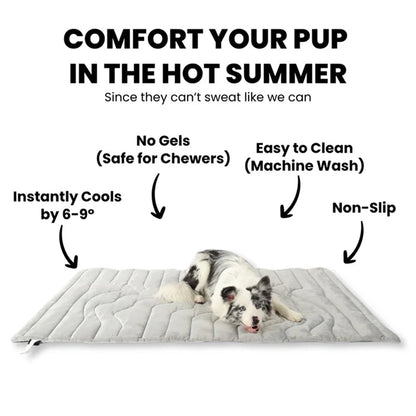 Self-Activating Pet Bed Pad for Dogs – Heat-Dissipating Resting Surface with Machine Washable Fabric & Portable Design