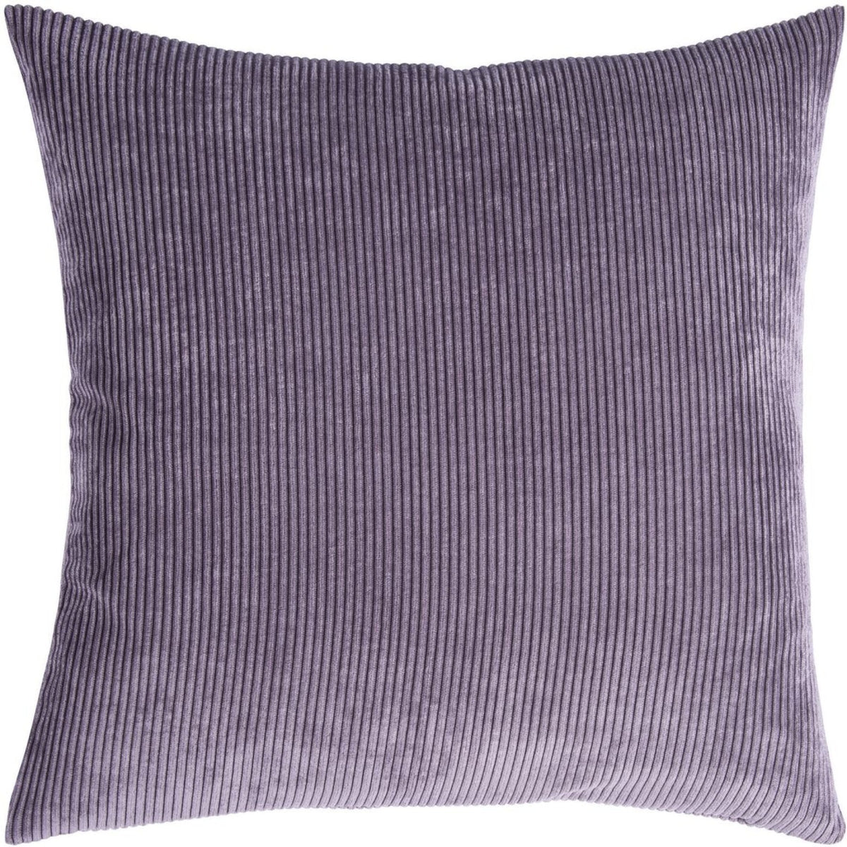 Ribbed Velvet-Look Pillow Cover Square Throw Cushion Case Soft Textured Home Decor for Couch Sofa Bedroom Living Room