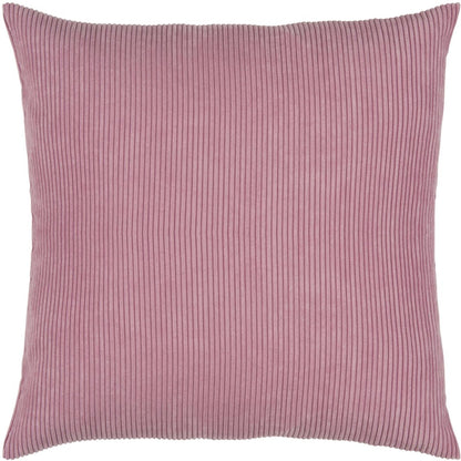 Ribbed Velvet-Look Pillow Cover Square Throw Cushion Case Soft Textured Home Decor for Couch Sofa Bedroom Living Room
