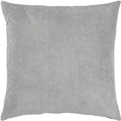 Ribbed Velvet-Look Pillow Cover Square Throw Cushion Case Soft Textured Home Decor for Couch Sofa Bedroom Living Room