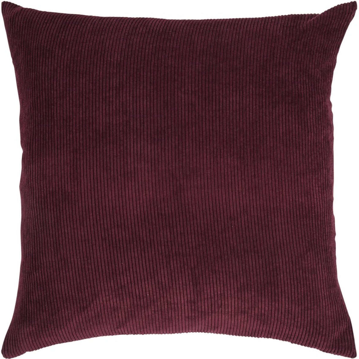Ribbed Velvet-Look Pillow Cover Square Throw Cushion Case Soft Textured Home Decor for Couch Sofa Bedroom Living Room