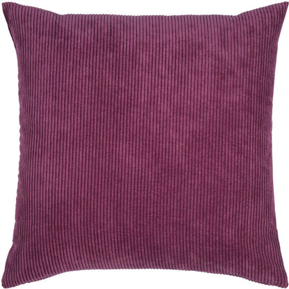 Ribbed Velvet-Look Pillow Cover Square Throw Cushion Case Soft Textured Home Decor for Couch Sofa Bedroom Living Room