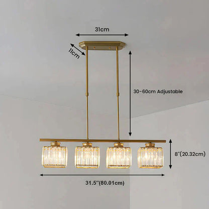 Multi-Light Overhead Fixture with Clear Glass Globes for Dining Tables & Islands – Adjustable Drop, Black Metal Frame, E27 Socket – Contempo