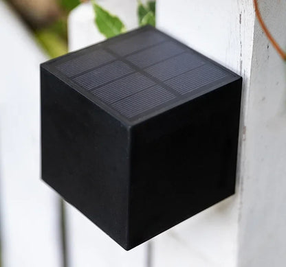 Solar-Powered LED Wall Light for Outdoor Garden Patio Yard Fence Pathway Deck Lighting | Wireless Weatherproof Auto Dusk-to-Dawn Sconce