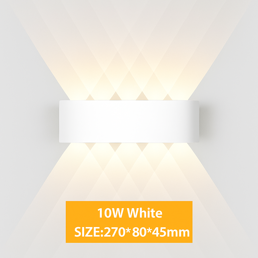 Modern LED Wall Light Up Down Indoor Outdoor Aluminum Sconce Waterproof IP65 for Bedroom Hallway Patio Garden Stairway