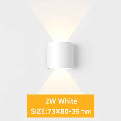 Modern LED Wall Light Up Down Indoor Outdoor Aluminum Sconce Waterproof IP65 for Bedroom Hallway Patio Garden Stairway