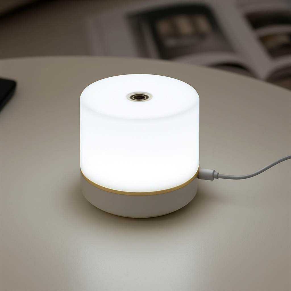 USB Touch-Control Bedside Lamp with 3 Brightness Levels – Portable LED Reading Light for Desk, Nightstand & Dorm Room