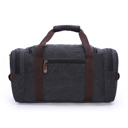 Spacious Travel Duffel Bag with Waterproof Finish & Scratch-Resistant Leather Canvas