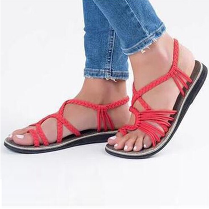 Women's Cushioned Slip-On Flat Sandals – Lightweight Shock-Absorbing Summer Slides for Daily Wear, Travel & Walking