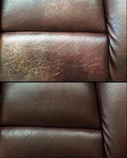 Leather Conditioner Treatment for Furniture Upholstery & Car Interiors – Fills Scuffs, Revives Faded Surfaces, Restores Natural Luster on