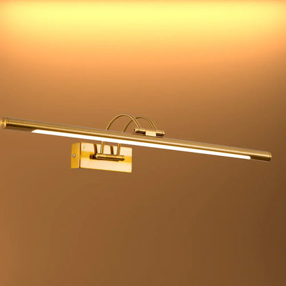 Aluminum Picture Light LED 25 in Gold Vanity Bar for Bathroom Mirror Artwork Hallway Wall Mount Lighting 3000K