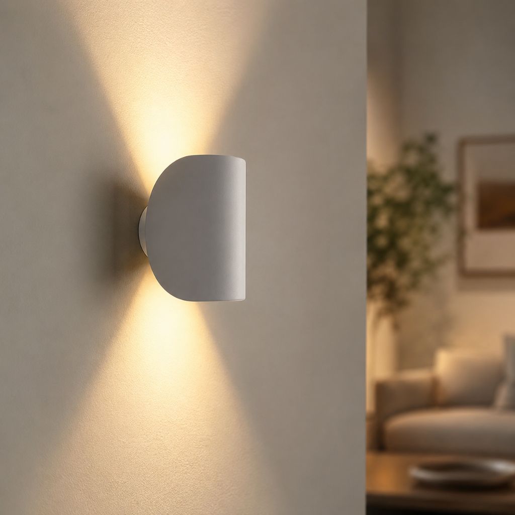 Dual-Beam Adjustable LED Wall Light – Aluminum Up-Down Sconce for Hallways & Bedrooms – Rotatable Accent Fixture for Modern Interiors