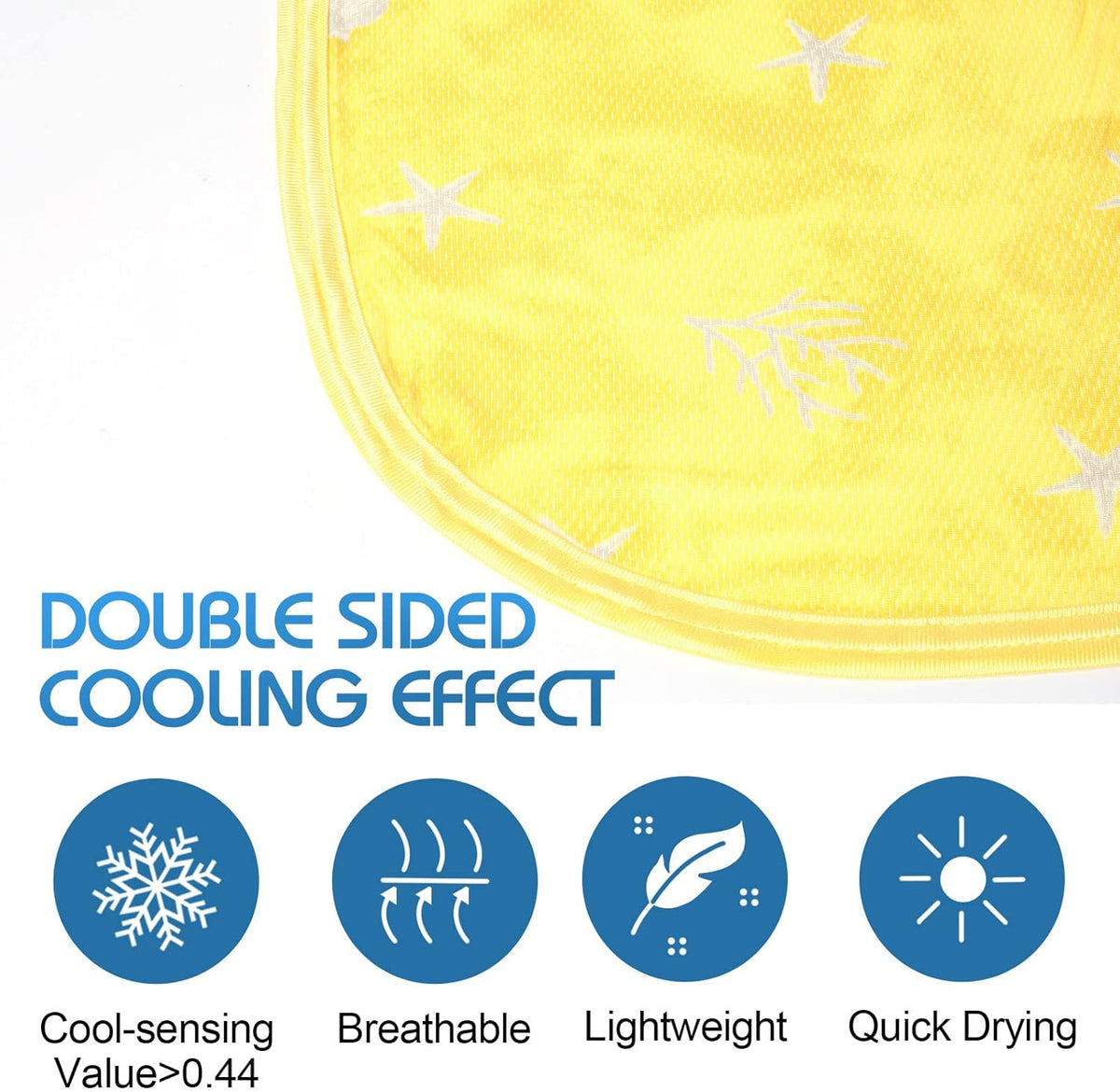 Coastal Comfort | Direct Cooling Throw Blanket with Double-Sided Effect | Lightweight & Breathable for Hot Sleepers