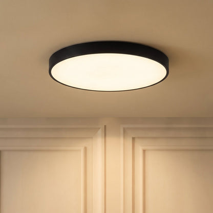Ultra-Slim LED Ceiling Light Flush Mount Modern Minimalist Design for Bedroom Kitchen Living Room Black White 9 10.5 14.5 Inch