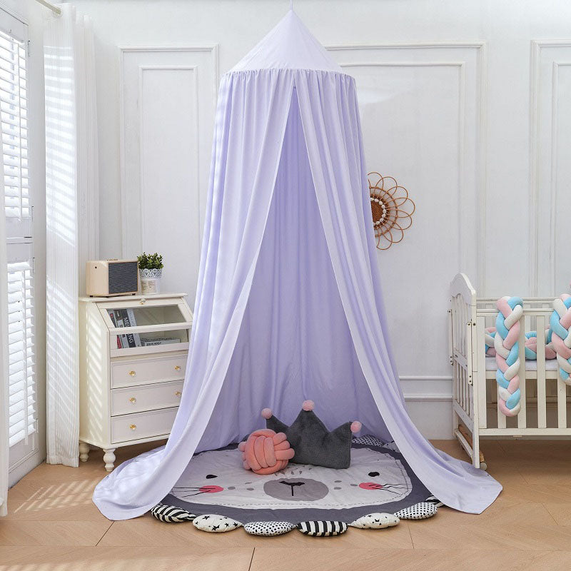 Kids Bed Tent Canopy Light Blocking Play Curtain for Girls Boys Crib Nursery Princess Dome Netting Drape with Hanging Hook 98 Inch Tall