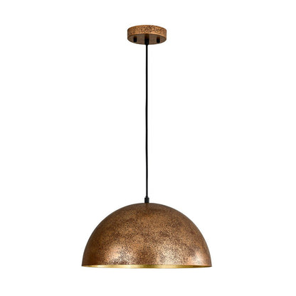 Statement Bowl Pendant Ceiling Light with Gold Interior – Adjustable Cable & Dimmable for Kitchen Island, Dining