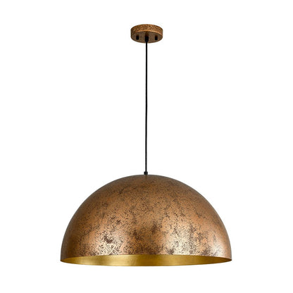 Statement Bowl Pendant Ceiling Light with Gold Interior – Adjustable Cable & Dimmable for Kitchen Island, Dining