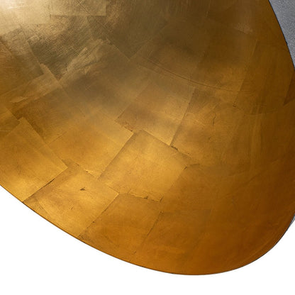 Statement Bowl Pendant Ceiling Light with Gold Interior – Adjustable Cable & Dimmable for Kitchen Island, Dining