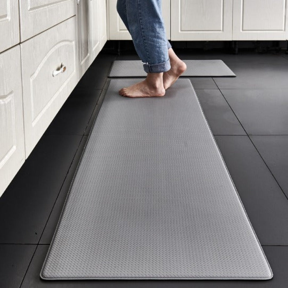 Cushioned Floor Runner Red 47×18 Inch for Kitchen Standing Workspace Office Sink Area Anti-Slip Water-Resistant Foam Padding Home Relief