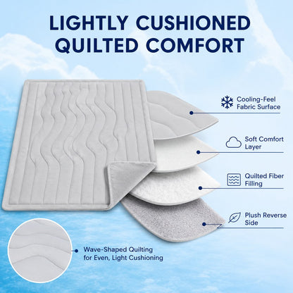 Ortekor Reversible All-Season Cooling-Feel Pet Mat for Dogs & Cats - Home, Crate & Car Comfort Without Water, Freezing or Power