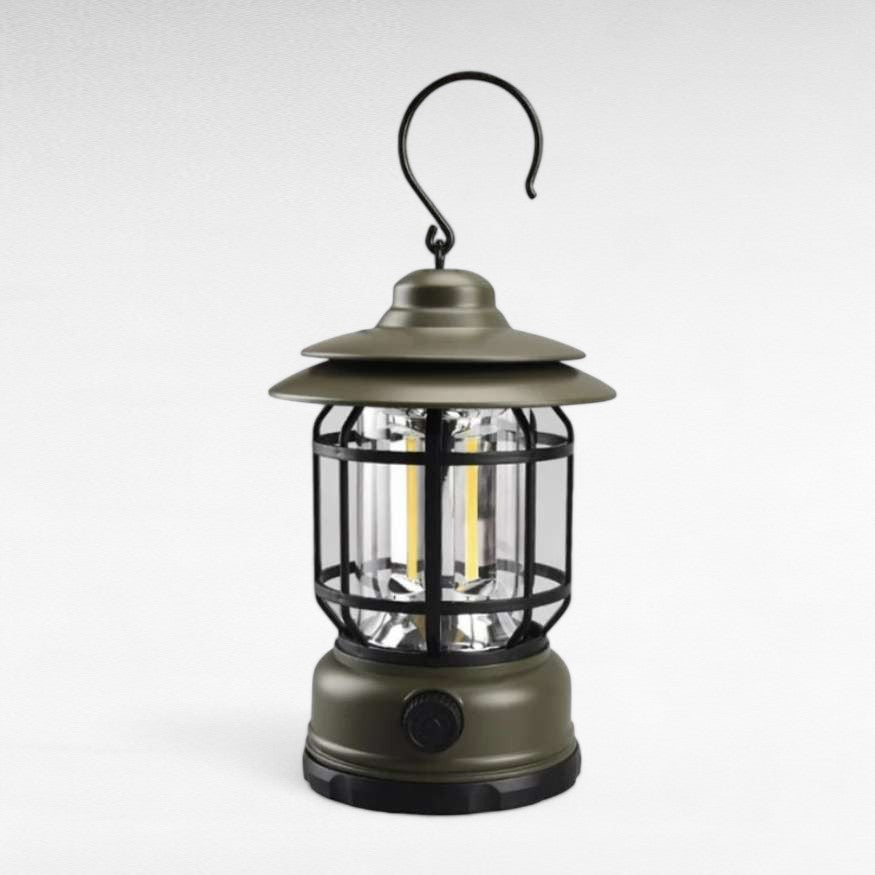 Rechargeable LED Camping Lantern Dimmable USB Portable Outdoor Light Retro Design for Tent Emergency Home Garden