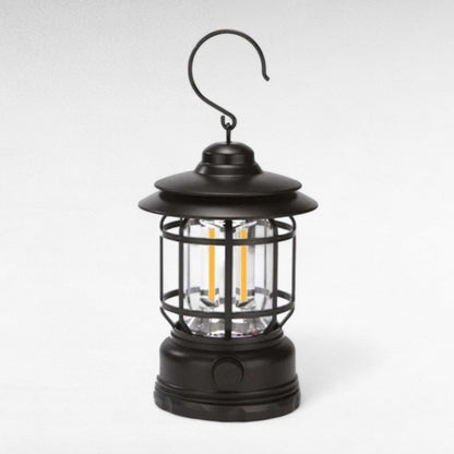Rechargeable LED Camping Lantern Dimmable USB Portable Outdoor Light Retro Design for Tent Emergency Home Garden