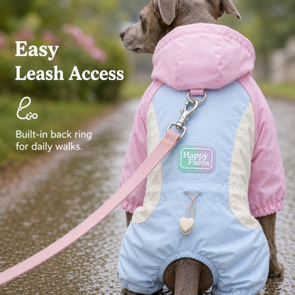 Ortekor Waterproof Dog Rain Suit for Rainy Walks - Full-Body Mud & Splash Protection