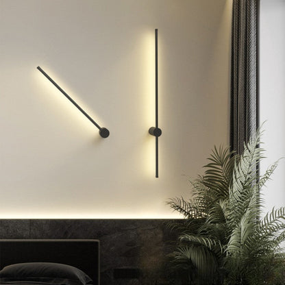LED Wall Light Fixture Modern Minimalist Linear Sconce for Dining Room Bar Bedroom | Acrylic Iron Construction | Warm White Ambient
