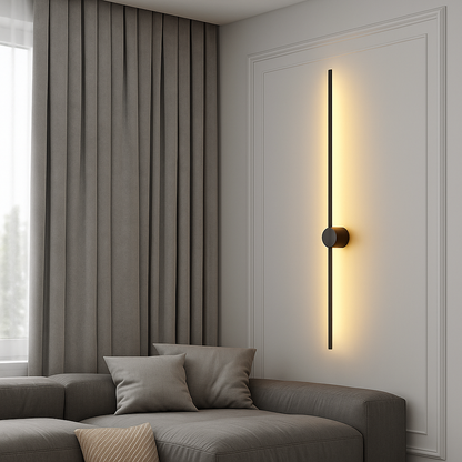 LED Wall Light Fixture Modern Minimalist Linear Sconce for Dining Room Bar Bedroom | Acrylic Iron Construction | Warm White Ambient