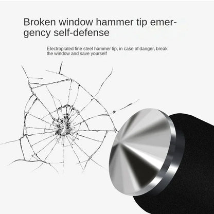 Retractable Anti-Theft Bar with Copper Core Lock & Emergency Glass Breaker for Cars, SUVs & Trucks