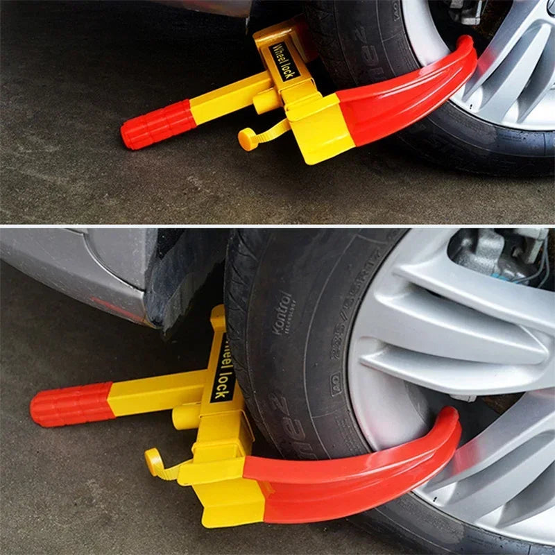 Heavy-Duty Tire Boot Lock for Cars, Trucks, Trailers & More – Adjustable Up to 11 In Width – Rust-Resistant Steel with Scratch-Free Coating