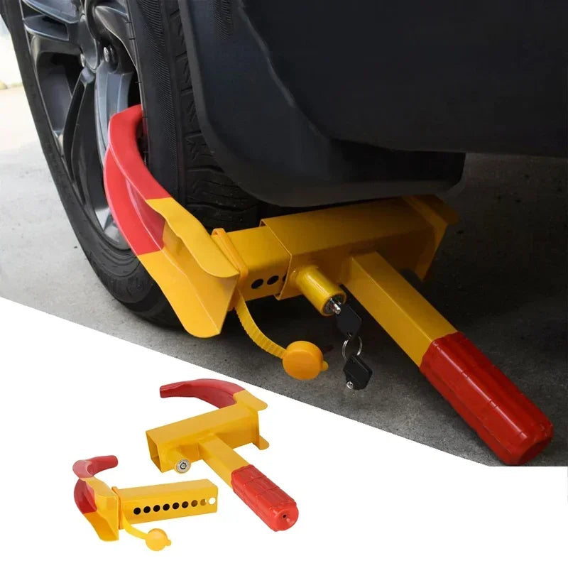 Heavy-Duty Tire Boot Lock for Cars, Trucks, Trailers & More – Adjustable Up to 11 In Width – Rust-Resistant Steel with Scratch-Free Coating