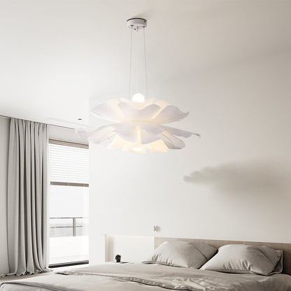 Overhead Ceiling Fixture Layered Acrylic & Metal Construction White Finish for Kitchens Entryways Bedrooms Living Spaces Modern Home Decor