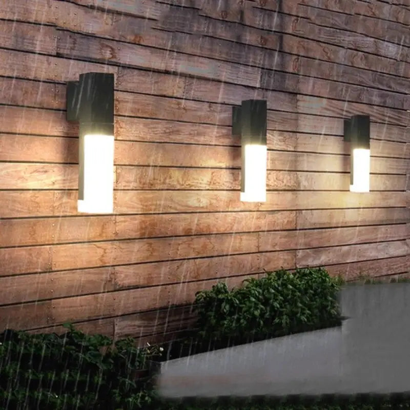 Motion Sensor Outdoor Wall Sconce Black Aluminum 10.6 Inch LED Fixture for Entryway Patio Garage IP65 Weatherproof Automatic Lighting