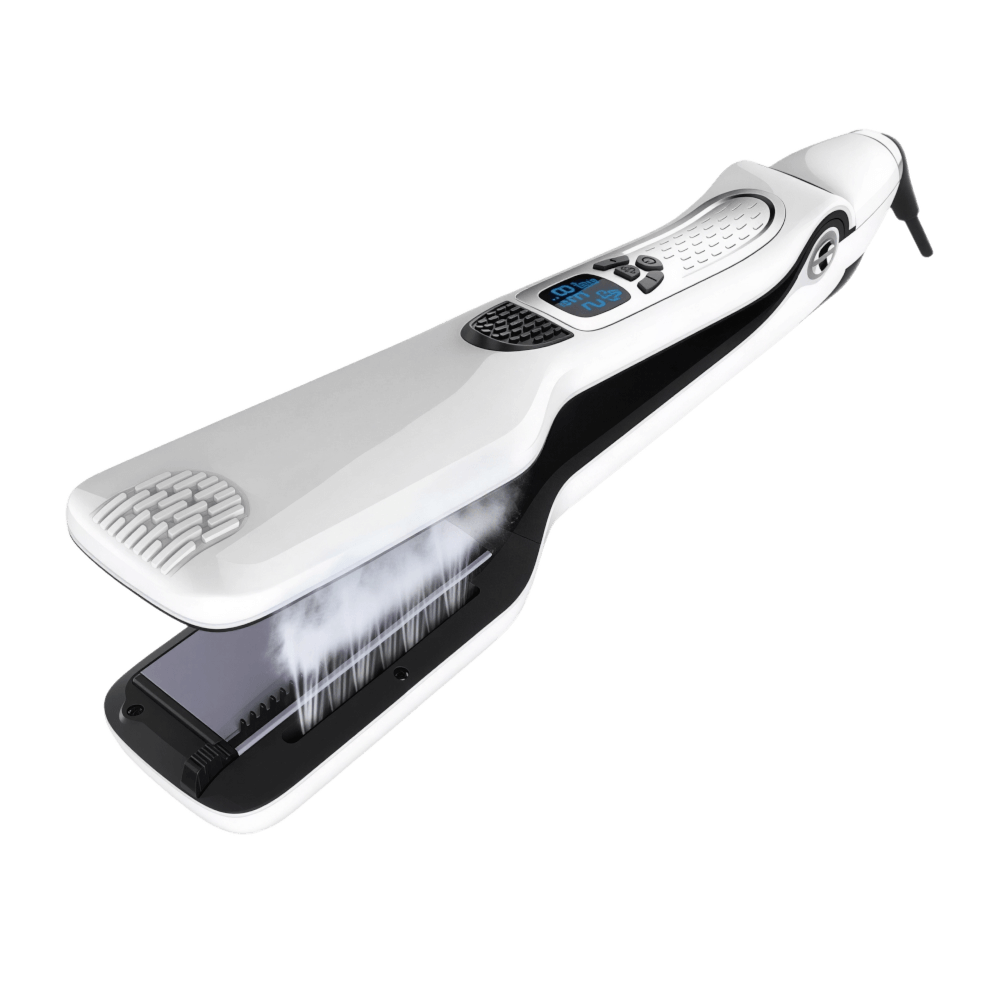 Ceramic Steam Hair Iron with Digital Display & Moisture Control for Silky Results