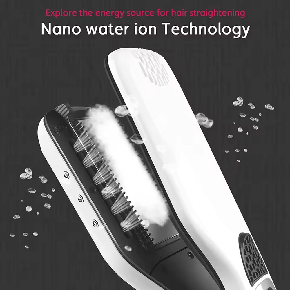Ceramic Steam Hair Iron with Digital Display & Moisture Control for Silky Results