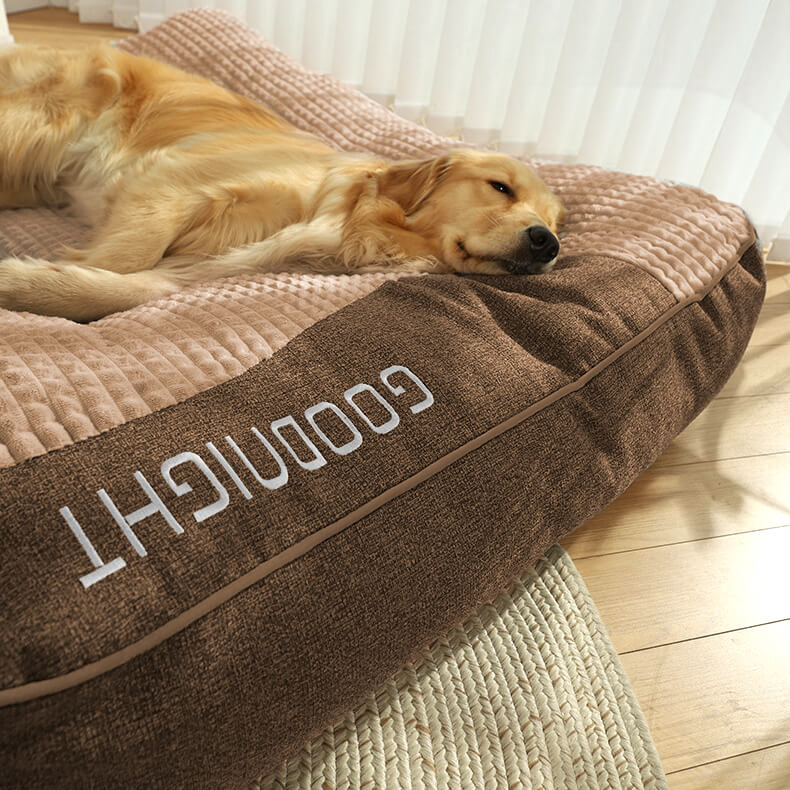 Orthopedic Dog Bed with Raised Pillow Support for Joint Relief and Better Sleep