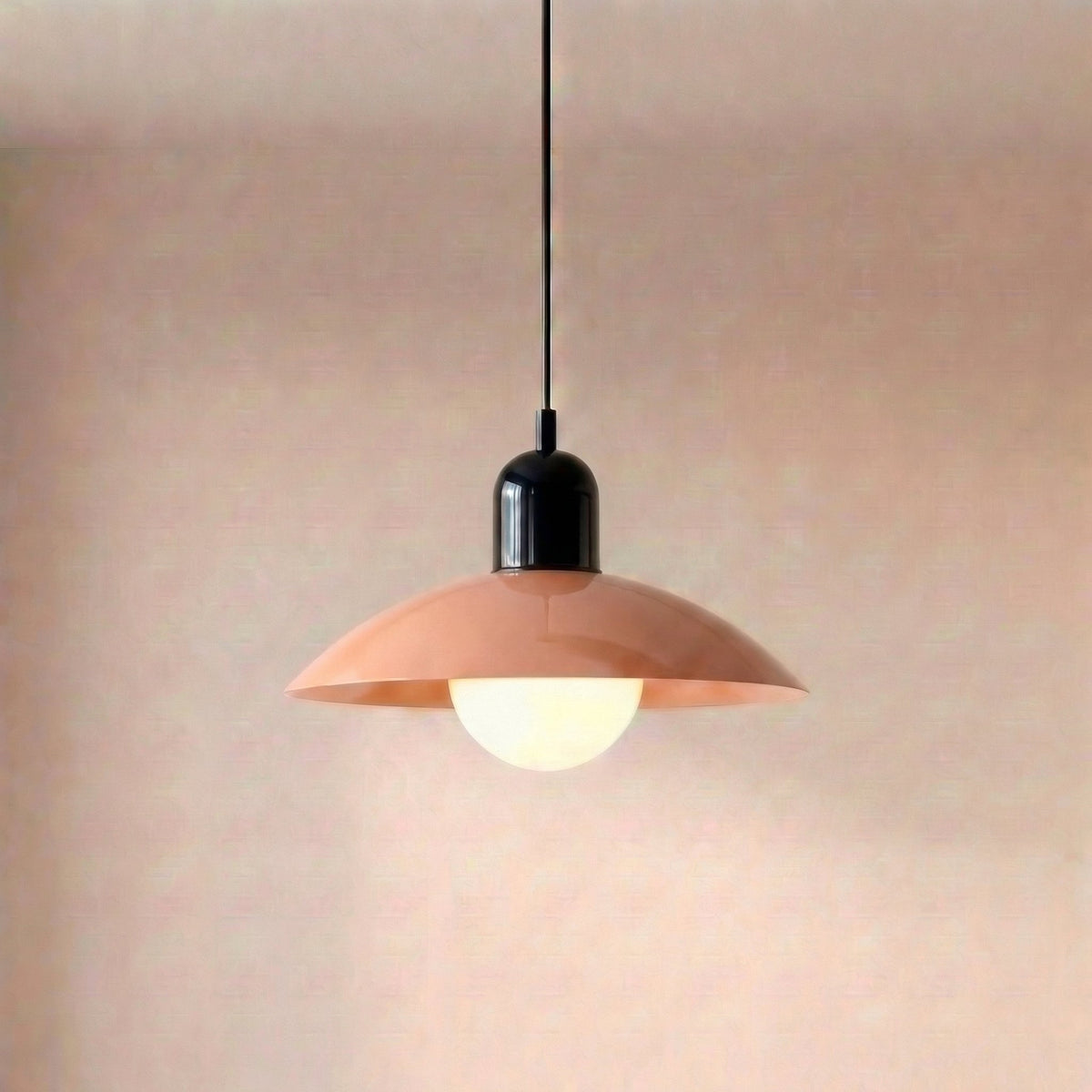 Round Iron Pendant Light with Adjustable 59 in Cable for Kitchen Island, Dining Table & Living Room | Scandinavian Modern Design in 20