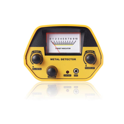 Handheld Treasure Finder with Waterproof Coil & Adjustable Shaft for Gold Silver Coins Jewelry Beach Hunting