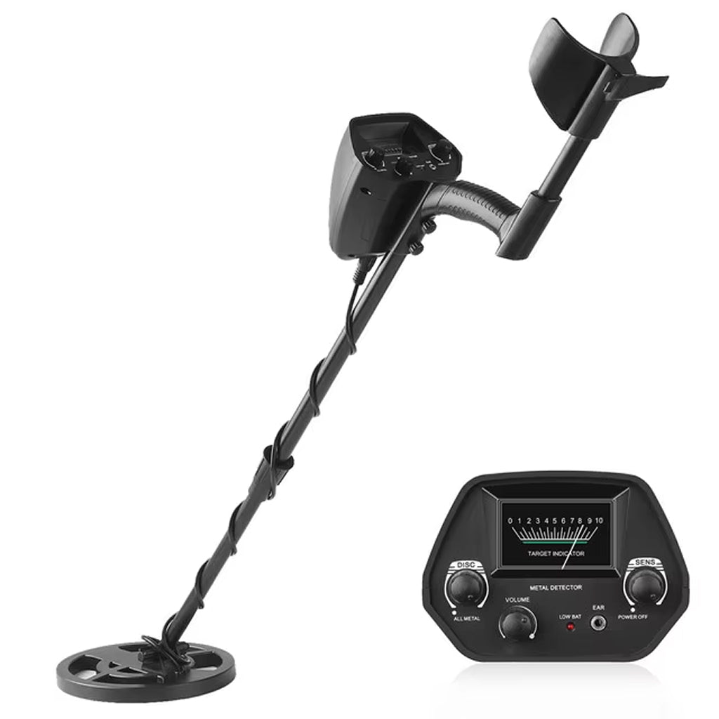 Handheld Treasure Finder with Waterproof Coil & Adjustable Shaft for Gold, Silver, Coins & Relics | Beach & Land Detection