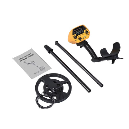 Handheld Treasure Finder with Waterproof Coil & Adjustable Shaft for Gold, Silver, Coins & Relics | Beach & Land Detection