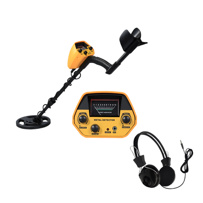 Handheld Treasure Finder with Waterproof Coil & Adjustable Shaft for Gold, Silver, Coins & Relics | Beach & Land Detection
