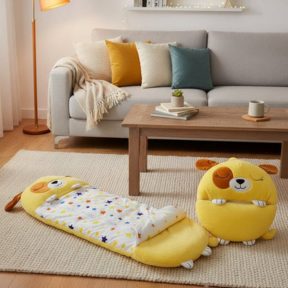 Magical Cuddle | 2-in-1 Cuddle Toy Sleeping Bag with Soft Plush Material | Perfect for Sleepovers and Travel