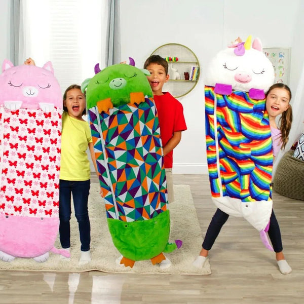 Magical Cuddle | 2-in-1 Cuddle Toy Sleeping Bag with Soft Plush Material | Perfect for Sleepovers and Travel