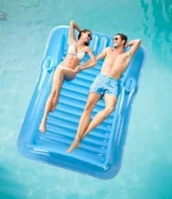 Ortekor SunBreeze | Inflatable Outdoor Lounge Chair with Removable Headrest | Spacious Design for Ultimate Relaxation by the Pool