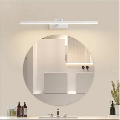 LED Vanity Light for Bathroom Mirror 43 in Waterproof Wall-Mount Fixture Black Aluminum for Modern Wash Station Makeup Area Over-Mirror Ligh