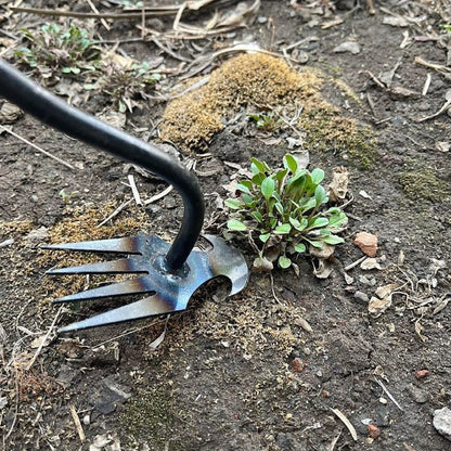 Stand-Up Weeding Tool with Ergonomic Grip – Metal Garden Weeder for Flower Beds, Pathways & Lawns – Precision Root Removal