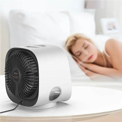 Desktop Personal Air Cooler with Humidifier Function Quiet Evaporative Cooling Fan for Bedroom Office Small Spaces Portable USB Powered