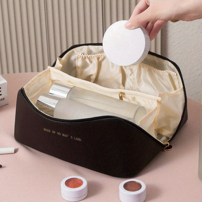 Nora Luxe | Makeup Organizer with Zipper for Travel - Stylish Cosmetic Holder with Ample Storage