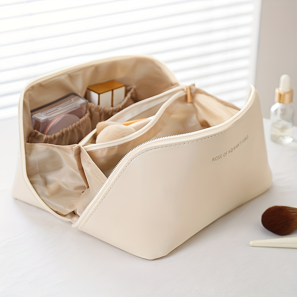 Nora Luxe | Makeup Organizer with Zipper for Travel - Stylish Cosmetic Holder with Ample Storage